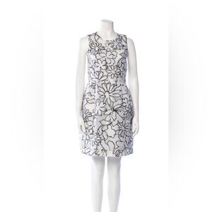 Prabal Gurung Black and White Floral Mini Dress